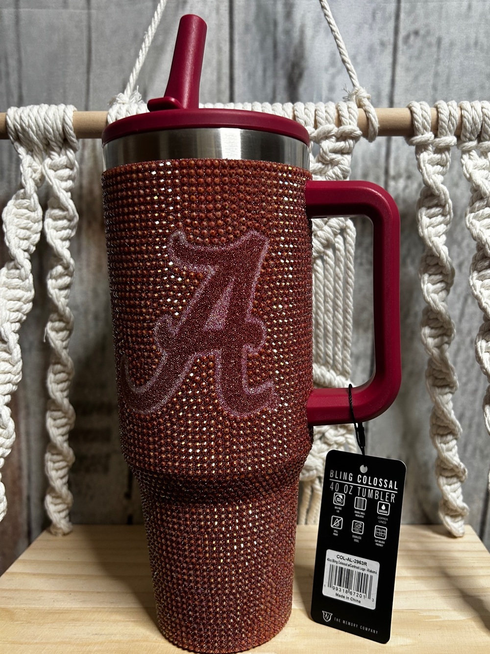 Alabama Crimson Tide Bling Colossal Tumbler, 40 oz.